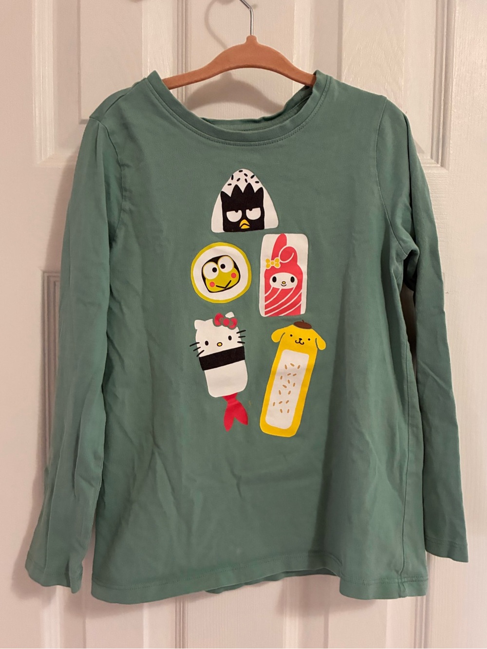 Tea Collection x Sanrio Sushi Mint Green Long Sleeve Graphic Tee
